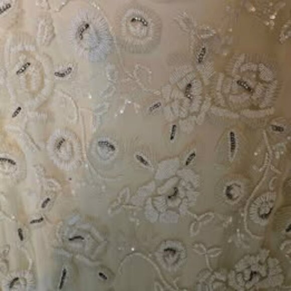 ZARA LIMITED EDITION Embellished Mesh Midi Shift Dress NWOT - $60 FIRM PRICE - Picture 8 of 8